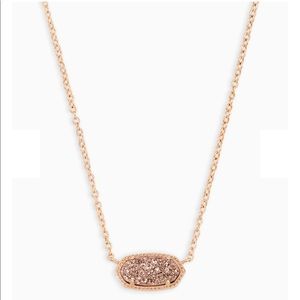 NWOT Kendra Scott Elisa Rose Gold Pendant Necklace